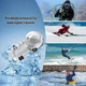 Водонепроникний футляр-бокс для екшн камери Insta360 X4, захисний підводний чохол для дайвінгу + аксесуари, прозорий (83792724) - зображення 6