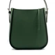 Зеленая кожаная женская сумка оригинальной формы Lamponi Lisa, green matte - изображение 2