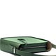 Зеленая кожаная женская сумка оригинальной формы Lamponi Lisa, green matte - изображение 7