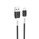 Кабель Hoco Micro USB silicone charging data cable X82 |1m, 2.4A| black - зображення 1