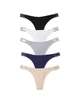 Набір трусиків Victoria's Secret 5-Pack Logo Cotton Thong Panties Pink розмір XS - зображення 1
