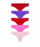 Набор трусиков Victoria's Secret 5-Pack Logo Cotton Thong Panties размер S - изображение 8
