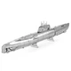 Металлический конструктор 3Д Metal Earth - German U-boat Type XXI, MMS121 - изображение 1