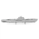 Металлический конструктор 3Д Metal Earth - German U-boat Type XXI, MMS121 - изображение 5