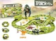 Mega Race Track Xxxl Dinosaur Park гоночна траса динозаврі 240 елементів для дітей 360 см - зображення 2