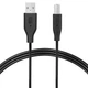 2E Кабель USB-A (AM/BM) DSTP 3м, черный - изображение 5