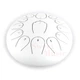 Глюкофон 12" (30см) 13 нот Hluru Huashu THL13-12 White Carbon Steel Tongue Drum - зображення 3
