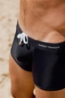Плавки чоловічі Garcon Francais Boxer de Bain 21NOI чорні преміум у французькому стилі L Noir (ZIK0000022604) - изображение 2