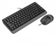 Комплект (клавіатура, миша) A4Tech Fstyler F1110 Grey USB Сірий 24081 - изображение 3