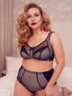Бюстгальтер без косточек Orhideja 195-187 75F Черный/Пион (1871950229129) - изображение 2