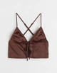 Топ H&M Ж1104688 (10671395) колір коричневий S - изображение 1