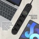 Мережевий фільтр-подовжувач ColorWay 4 розетки/4USB (Type-C PD20W + 3USB QC3.0) (45 Вт) 2 м Black (CW-CHE44PDB) - зображення 17