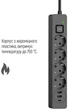 Сетевой фильтр-удлинитель ColorWay 4 розетки/3USB (2USB-A + 1 TYPE-C) (24 Вт) 2 м Black (CW-CHE432PDB) - изображение 8