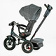 Детский велосипед с родительской ручкой (6088 F – 980-66) Best Trike, фара музыкальная с USB, Bluetooth надувные колеса, пульт включения света и звука - изображение 2