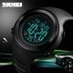 Мужские наручные спортивные часы Skmei 1394 sun (Черные с черным) - изображение 7