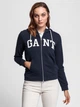 Худі з брендовим надписом Gant 4206601 L (108625L) Синий - изображение 1