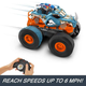 Позашляховик Hot Wheels Monster Trucks  Rhinomite Мега Трансформація 1:12/1:64 на дистанційному керуванні 2 шт (0194735160990) - зображення 2