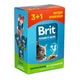 Набір паучів "3+1" для стерилізованих котів Brit Premium Cat pouch Chicken Slices for Sterilised з куркою, 4х100г - зображення 1