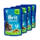 Набір паучів "3+1" для стерилізованих котів Brit Premium Cat pouch Chicken Slices for Sterilised з куркою, 4х100г - зображення 3