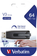 Флеш пам'ять Verbatim Storen Go V3 64GB USB 3.2 Black (23942491743) - зображення 1