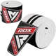 Бинти на коліна RDX K1 GYM Knee Wraps White/Black Plus - изображение 2