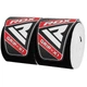 Бинти на коліна RDX K1 GYM Knee Wraps White/Black Plus - изображение 4
