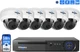 Комплект IP відеоспостереження Hiseeu 5мп POE 6 антивандальних камер з відереєстратором - зображення 1
