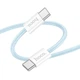 Кабель для зарядки телефона Hoco X104 Type-C to Type-C 60W 200 см Blue - изображение 1