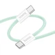 Кабель для зарядки телефона Hoco X104 Type-C to Type-C 60W 100 см Зелений - зображення 2