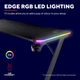 Стіл комп'ютерний геймерський Trust GXT 709 Luminus підсвічування RGB LED 120x60 см Чорний (25184_TRUST) - зображення 10