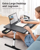 Столик для ноутбука VHG K7 з органайзером та підставкою 17`` 600 x 450мм, Laptop Table, Black - изображение 3