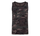 Тактична майка, футболка без рукавів армійська 100% бавовни Brandit Tank Top Dark Camo чорний мультикам M - зображення 1