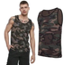 Тактична майка, футболка без рукавів армійська 100% бавовни Brandit Tank Top Dark Camo чорний мультикам M - зображення 3