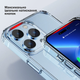 Протиударний чохол для iPhone 15 Pro Max з Magsafe IPAKY Comely Series Прозорий - зображення 4