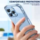 Противоударный чехол для iPhone 15 Pro Max IPAKY Crystal Series с бортиками Прозрачный - изображение 2