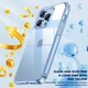 Противоударный чехол для iPhone 15 Pro Max IPAKY Crystal Series с бортиками Прозрачный - изображение 5