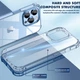 Противоударный чехол для iPhone 15 Pro Max IPAKY Crystal Series с бортиками Прозрачный - изображение 7