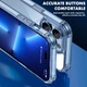 Противоударный чехол для iPhone 14 Pro с бортиками IPAKY Crystal Series Прозрачный - изображение 6