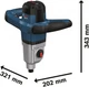 Миксер строительный Bosch GRW 140 1400 Вт 480-750 об/мин М14 4.2 кг (06011C4020) - изображение 6