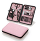 Набор для маникюра и педикюра из нержавеющей стали 18 предметов Kit&Manicure Set Pink - изображение 3