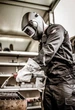 Рукавички для зварника NITRAS SAFE спілок з підкладкою довж. 35 см. Розмір 10 сірий 20535 - зображення 2
