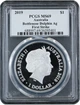 Срібна монета 1oz Пляшконосий Дельфін 1 долар 2019 Австралія (слаб) - зображення 2