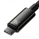 Кабель Baseus Tungsten Gold Type-C to Type-C 240W (1m) (black) - зображення 4