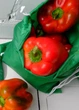 Еко мішечок з плащівки для продуктів, зберігання, багаторазовий мішок 35х25 см зелений - зображення 2