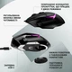 Мышь беспроводная Logitech G502 X Plus Wireless Black (910-006162) - изображение 3