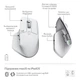 Мышь беспроводная Logitech MX Master 3S For Mac Performance Wireless Pale Grey (910-006572) - изображение 8