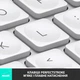 Клавіатура бездротова Logitech MX Keys Mini Wireless Illuminated UA Pale Grey (920-010499) - зображення 8