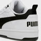 Мужские кеды низкие Puma Rebound v6 Low 39232802 45 (10.5UK) 29.5 см Puma White-Puma Black-Puma Black (4099683263686) - изображение 5