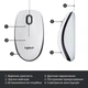 Мышь Logitech M100 USB White (910-006764) - изображение 5