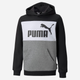 Bluza z kapturem chłopięca Puma ESS Block Hoodie FL B 84908101 152 cm Czarny/Biały (4064535880755) - obraz 1